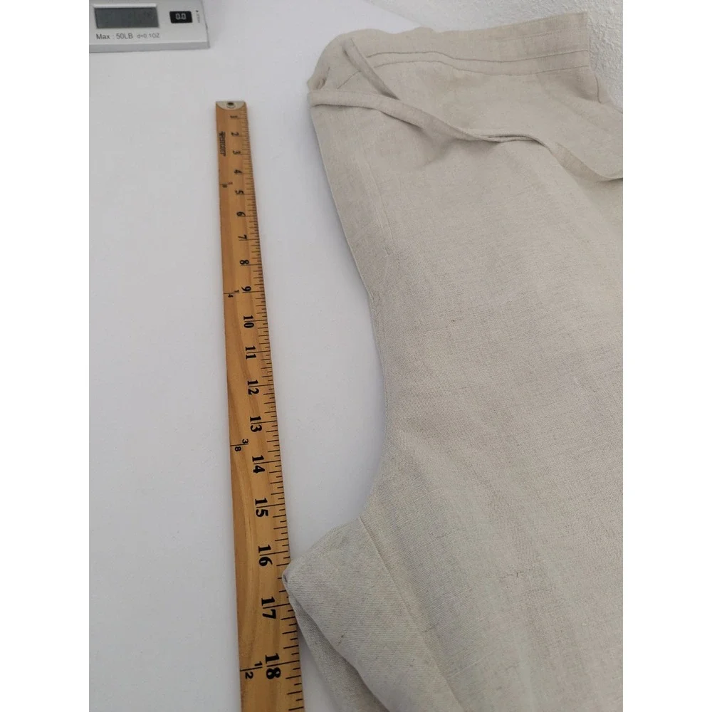 Cubavera Mens 3XB Linen Blend Drawstring‎ Pants Beige Relaxed Straight Leg New
